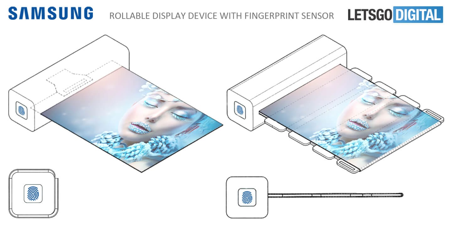 Samsung awarded new patent for rollable screen device with embedded fingerprint sensor