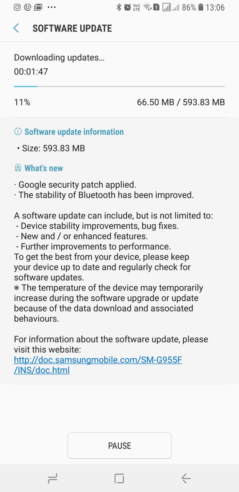 Another Oreo beta rolling out for the Galaxy S8 and S8+