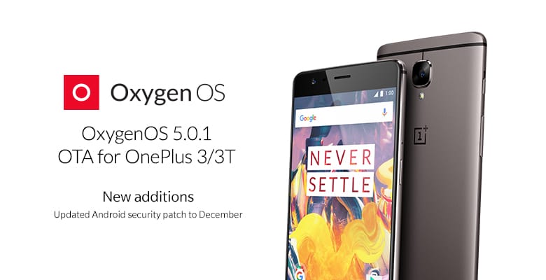 OxygenOS 5.0.1 Oreo update for OnePlus 3/3T available for download