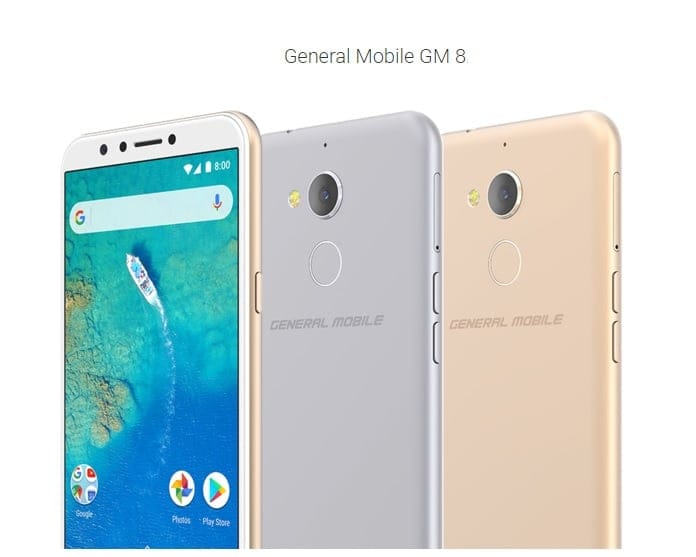 General Mobile GM 8 is the first Android One phone with 18:9 display