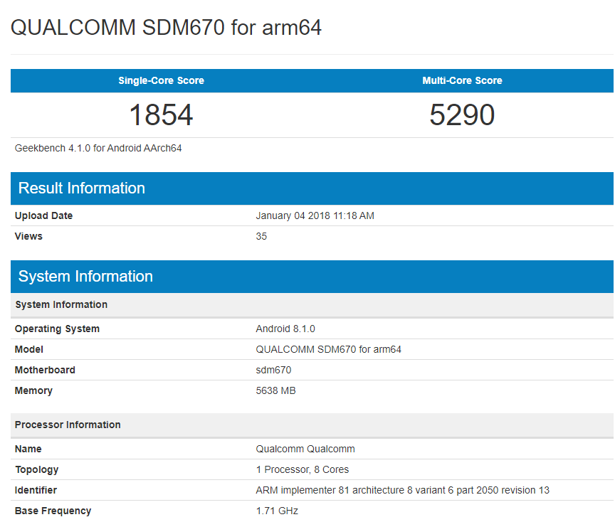 Qualcomm Snapdragon 670