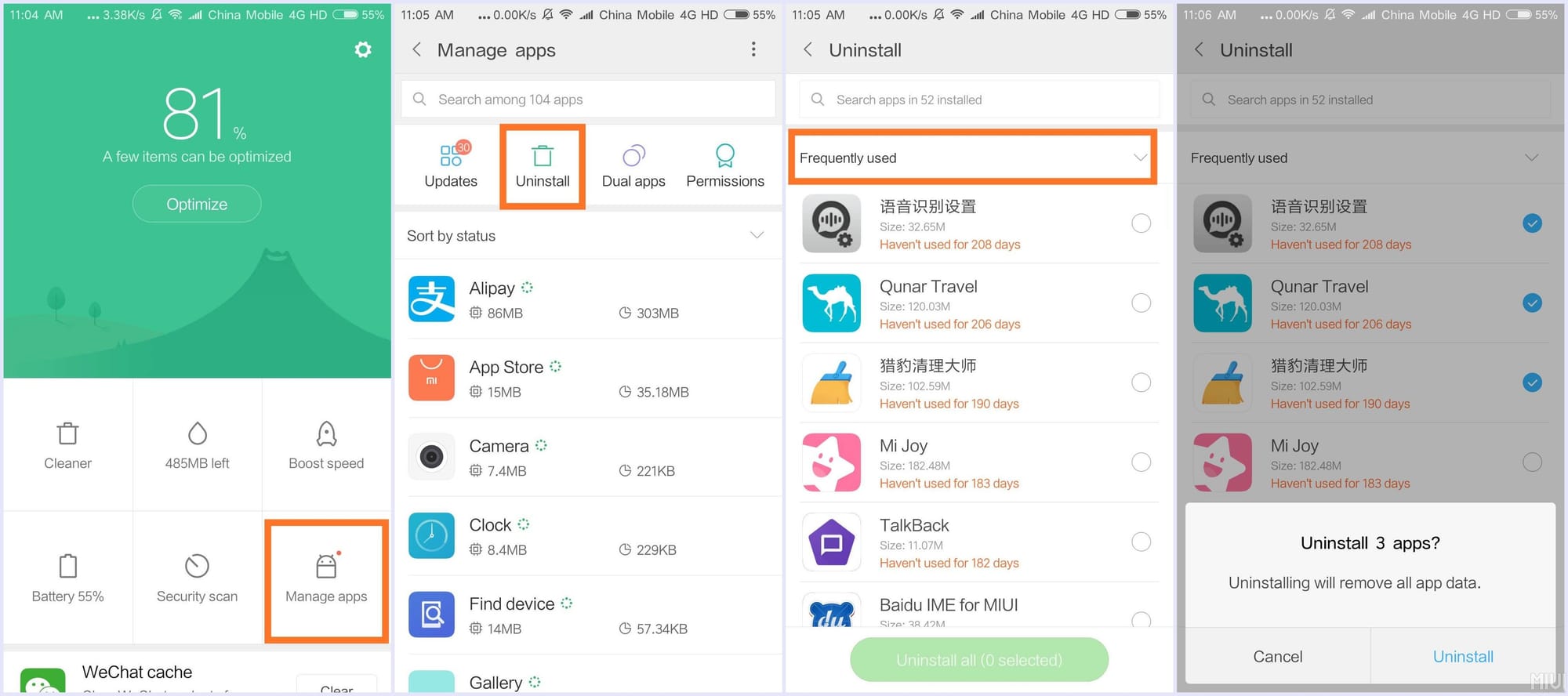 Xiaomi’s MIUI9 8.3.8 makes batch uninstalling apps a painless exercise