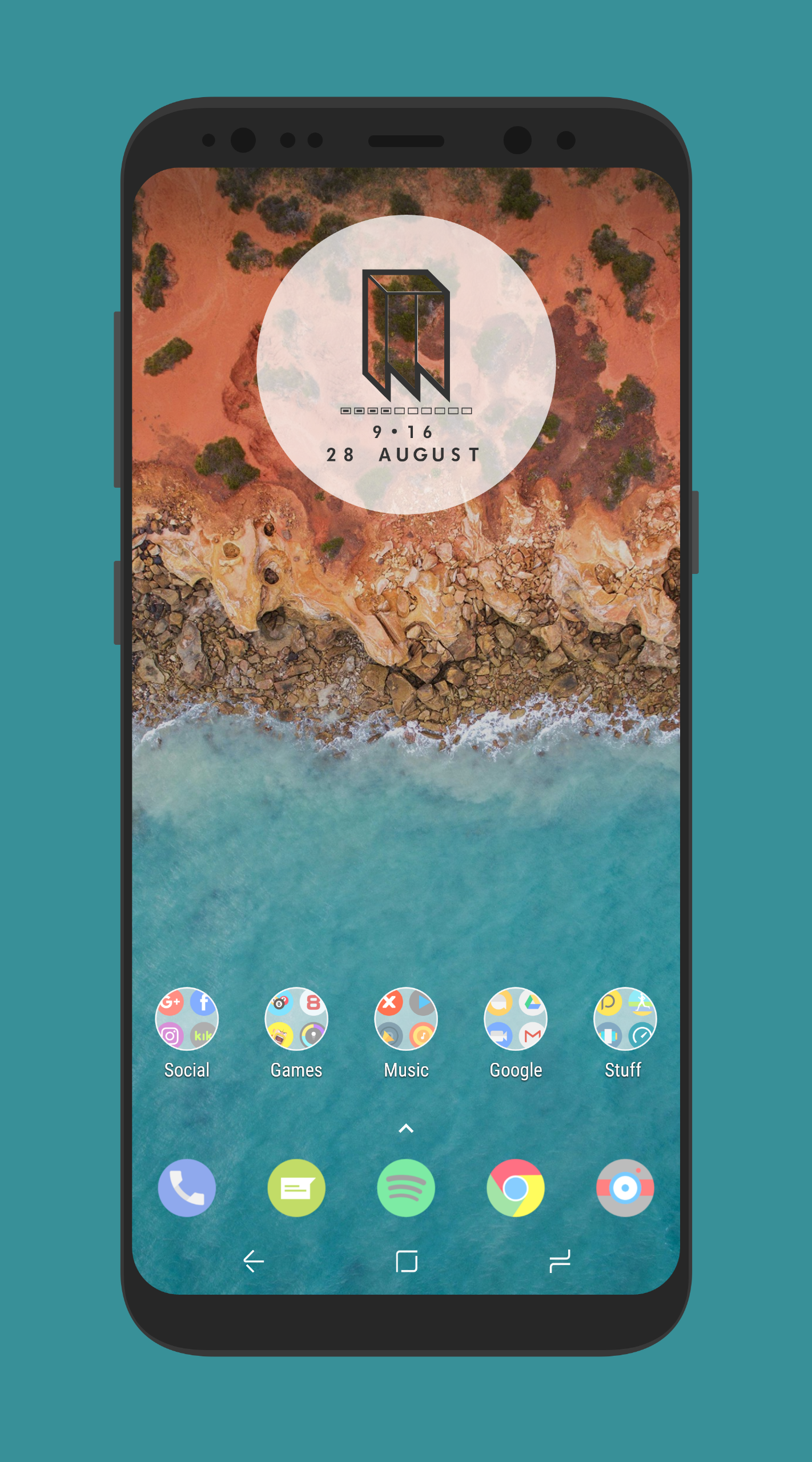 How to create a minimalistic homescreen on Android