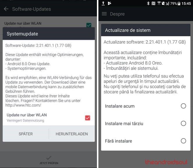 Android Oreo for HTC U Ultra is now rolling out in Europe