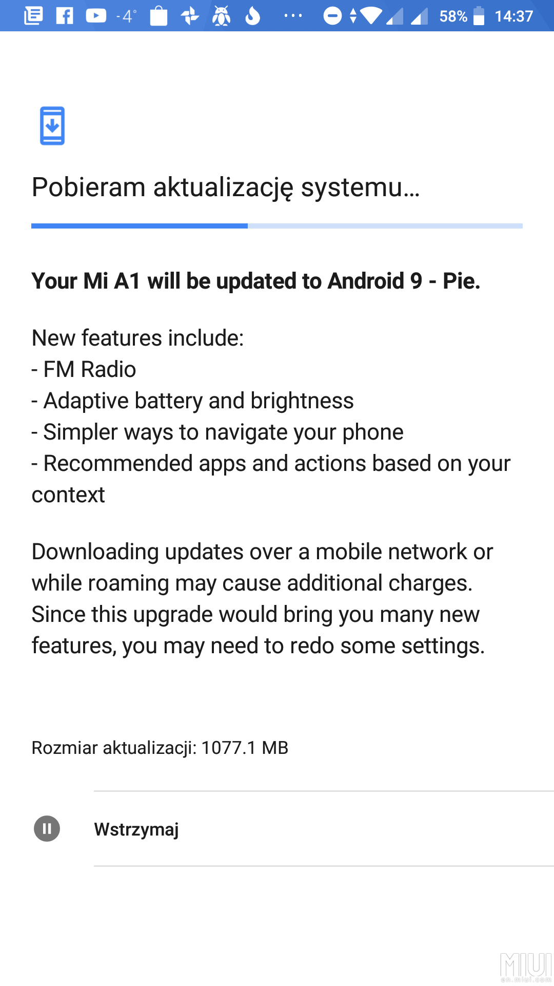 Mi A1 Pie update 2