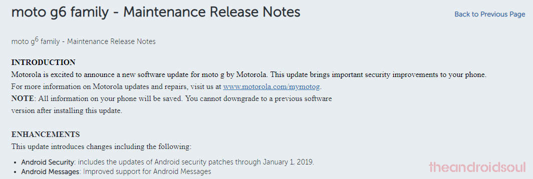 Motorola updates Moto G6, Moto G6 Plus and Moto G6 Play with January security patch