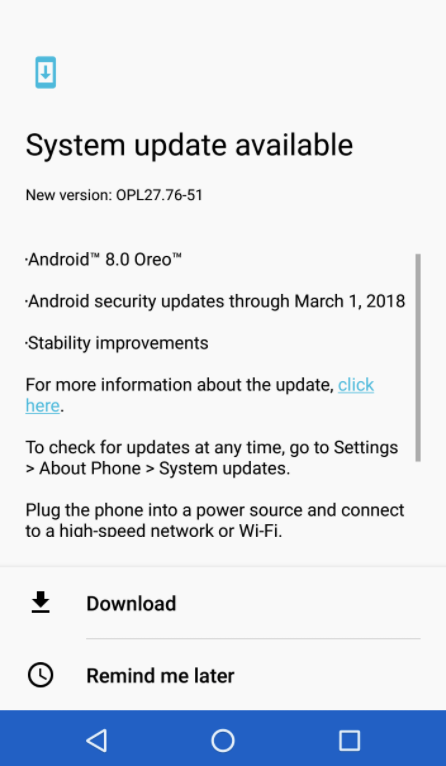 Android 8.0 Oreo released for the Moto Z users in Europe