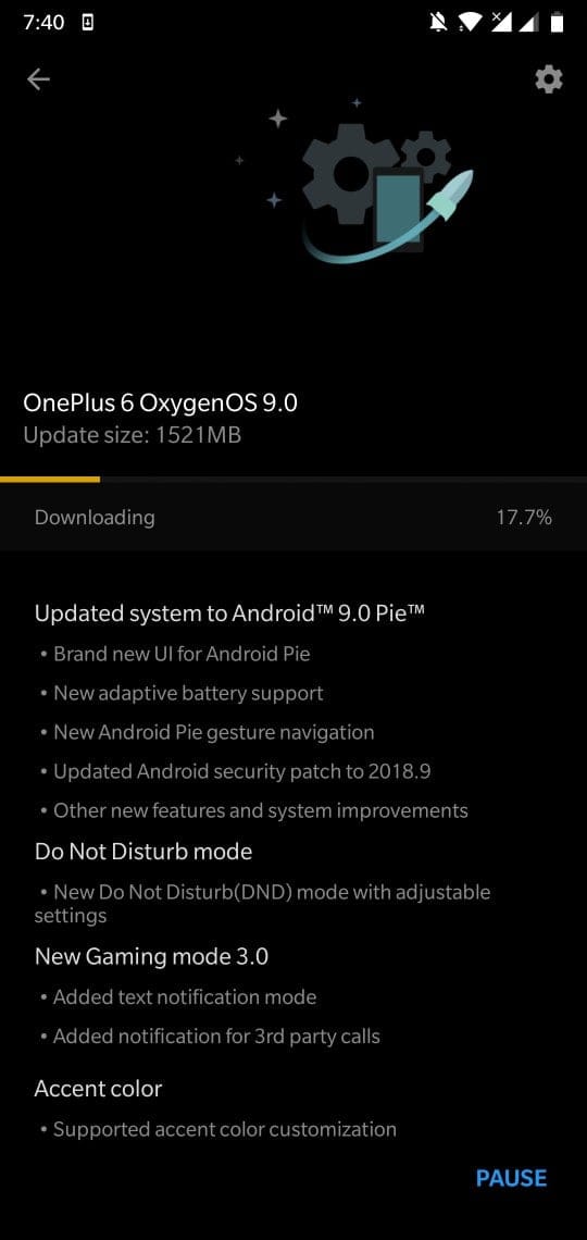 OnePlus 6 Android 9 update