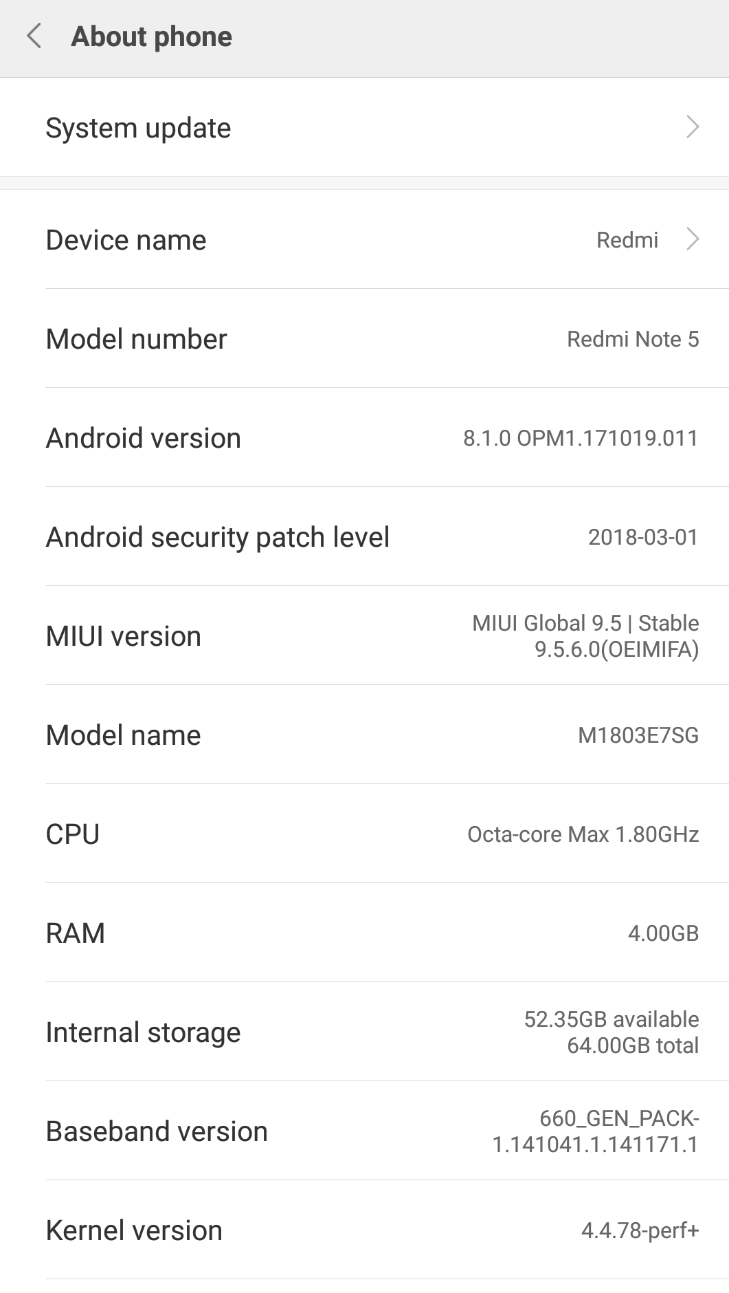 Android 8.1 Oreo for the Redmi Note 5 now rolling out as OTA (MIUI 9.5.6)