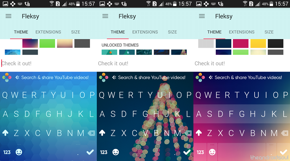 Best Fleksy Keyboard Themes