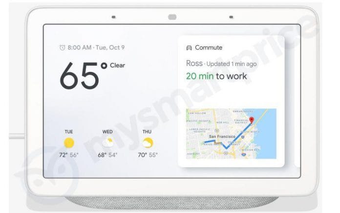 Google Home Hub is the company’s first smart display, coming on October 9