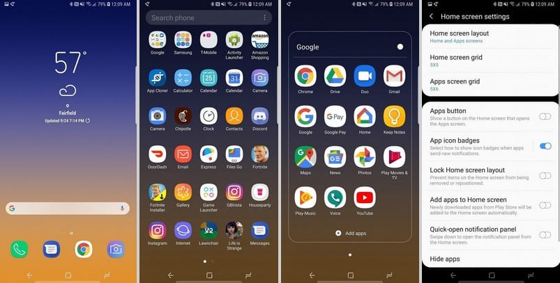 Samsung Experience 10 launcher APK is available for download