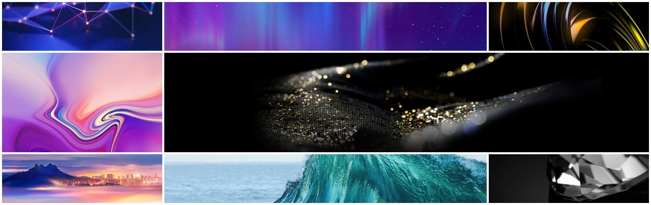 Download stock wallpapers from Honor 8X Max, Huawei mate 20 lite, and Galaxy J4 and  J6 Plus