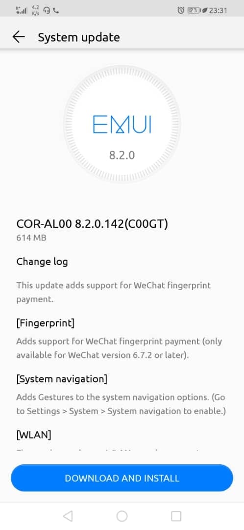 Honor Play gesture update is rolling out as build 8.2.0.142