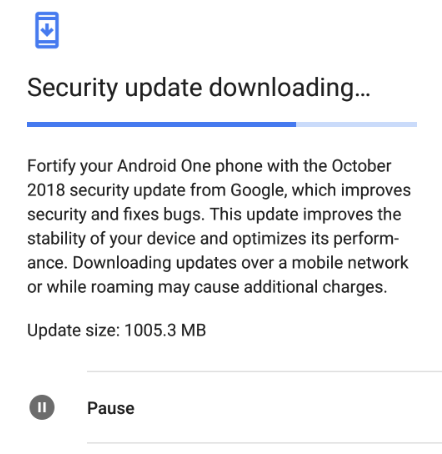 Xiaomi releases Mi A1 October security update, sized over 1GB