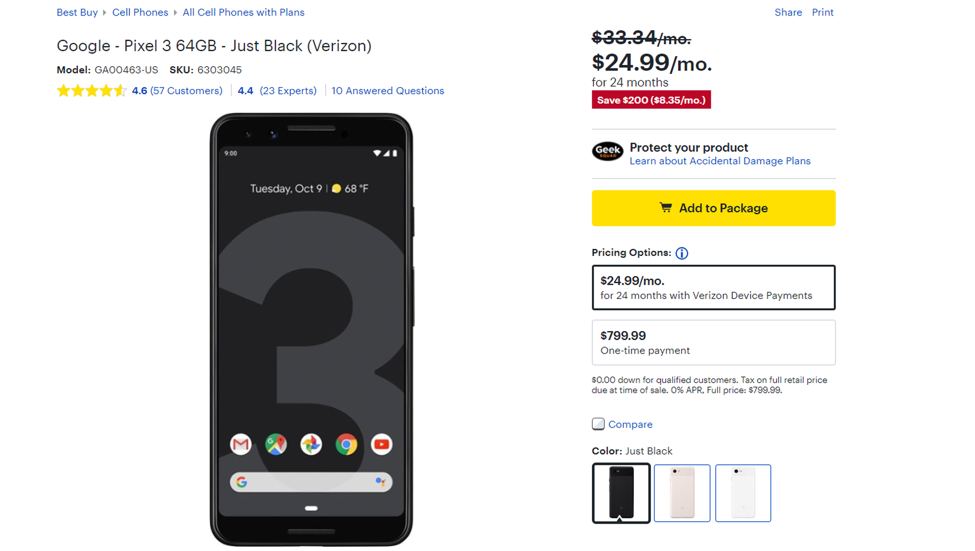 Best Buy offering $200 discount on Pixel 3, Pixel 3 XL and $400 discount on Pixel 2XL