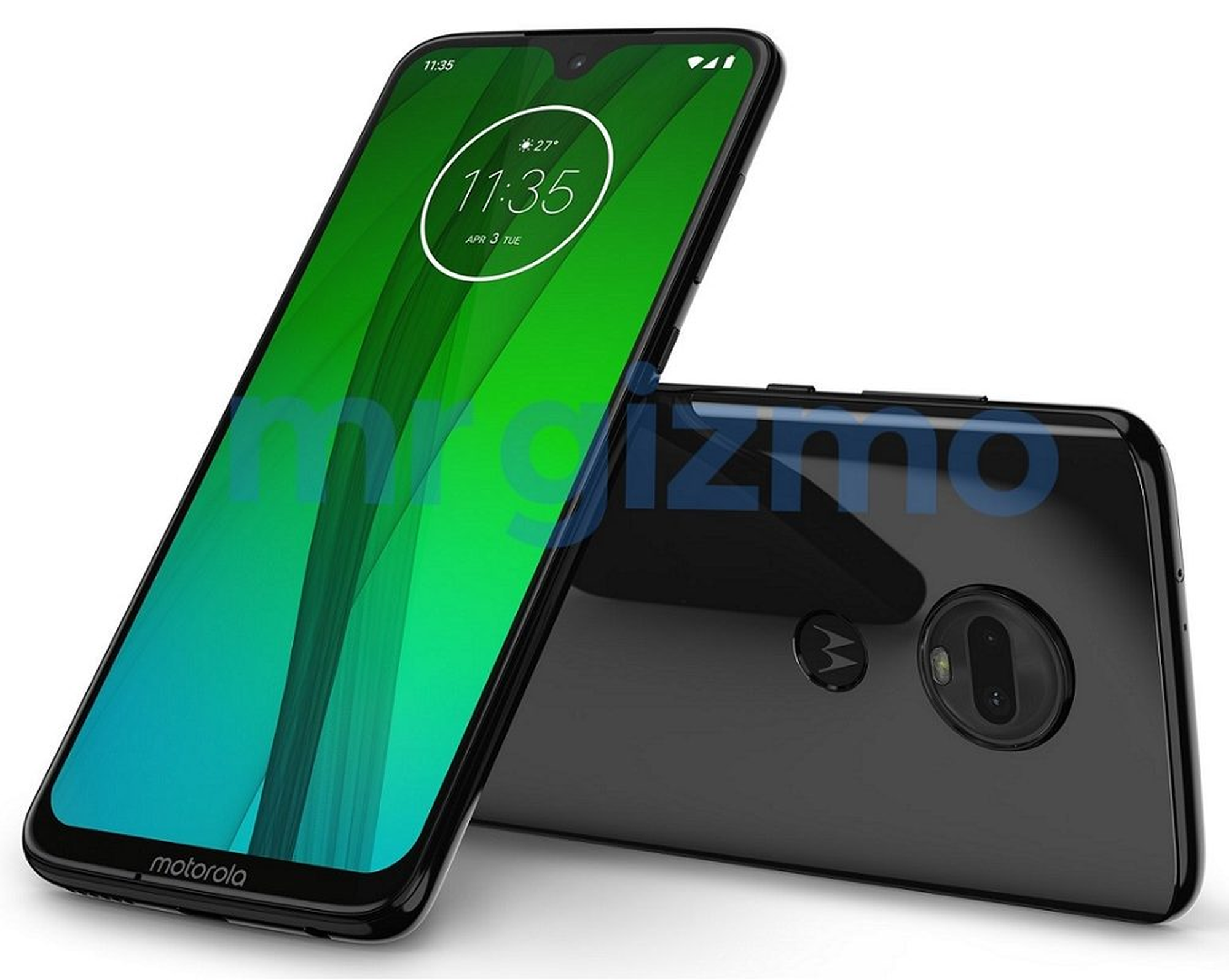 Leaked Moto G7 image renders reveal waterdrop notch and dual rear cameras