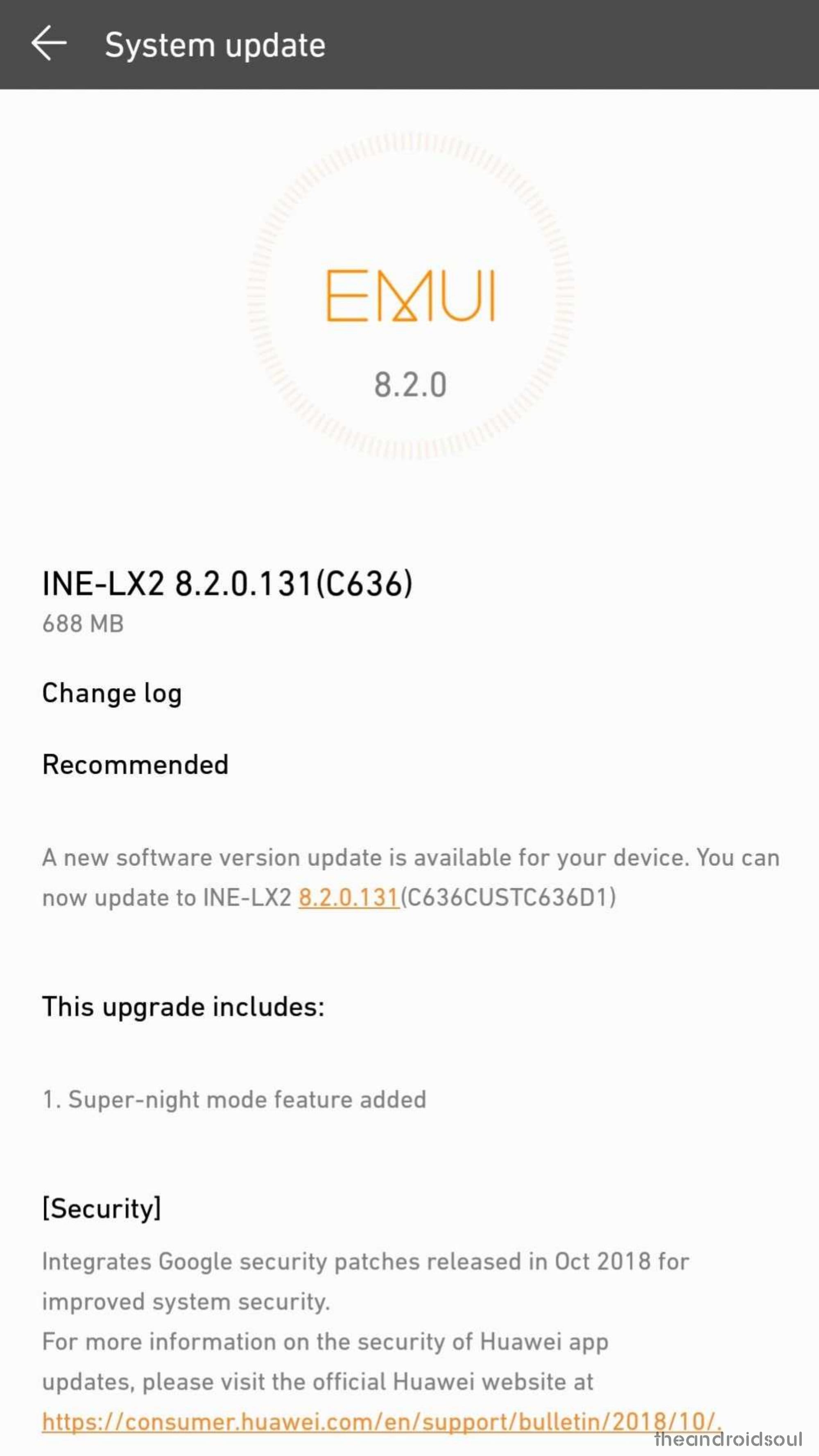 Nova 3i OTA update