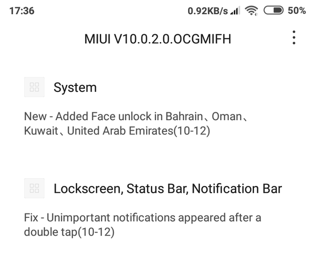 New MIUI 10 OTA update for Redmi 6 coming in as version 10.0.2