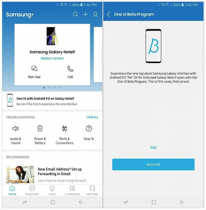 One UI Beta has now been made available for US-unlocked Samsung Galaxy Note 9