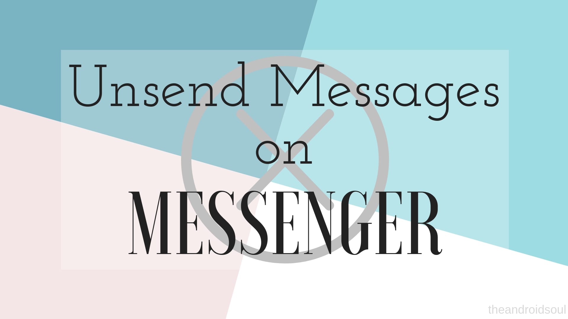 How to get unsend feature in Facebook Messenger