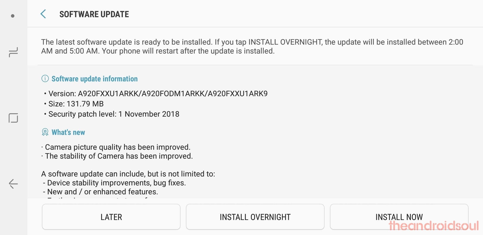 Galaxy A9 2018 update