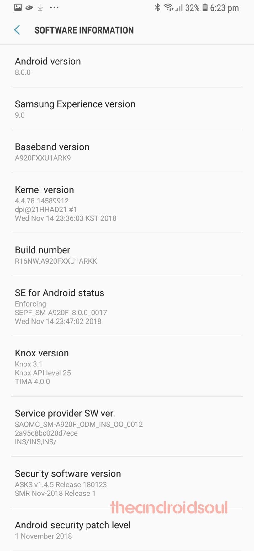 Galaxy A9 2018 updates