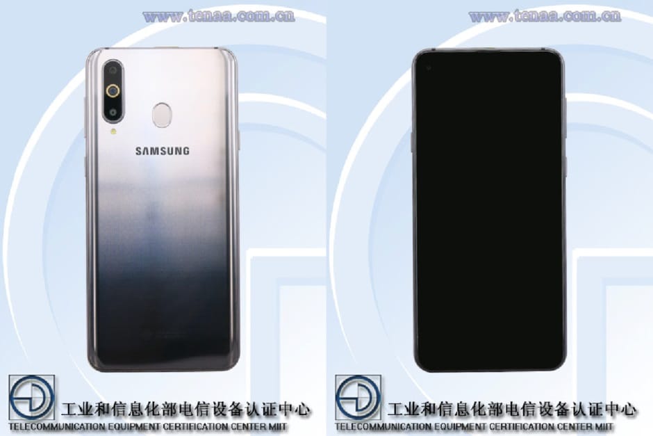 TENAA certifies Samsung Galaxy A8s with display hole for front camera, triple rear cam and gradient color scheme