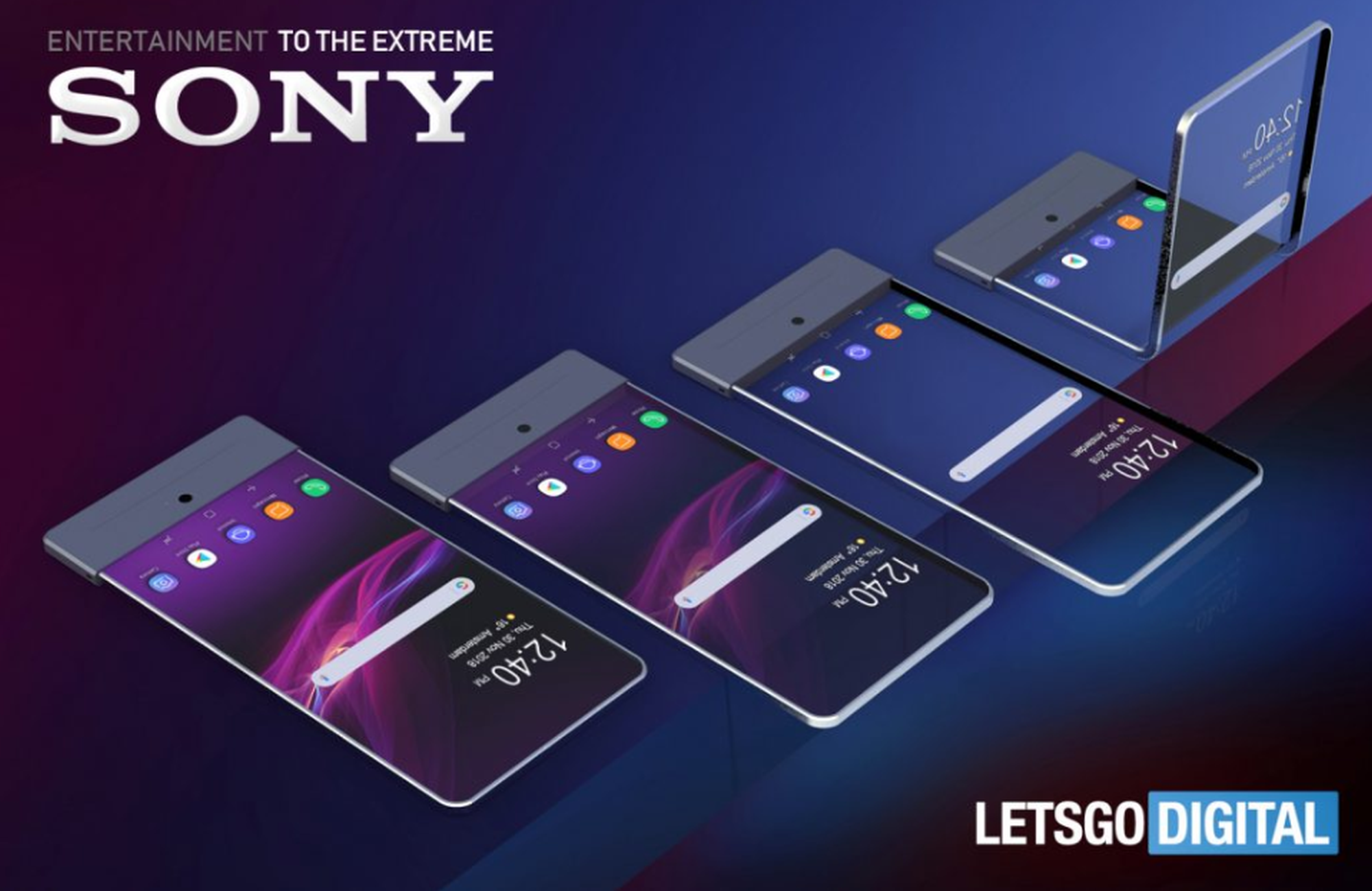 Sony foldable phone