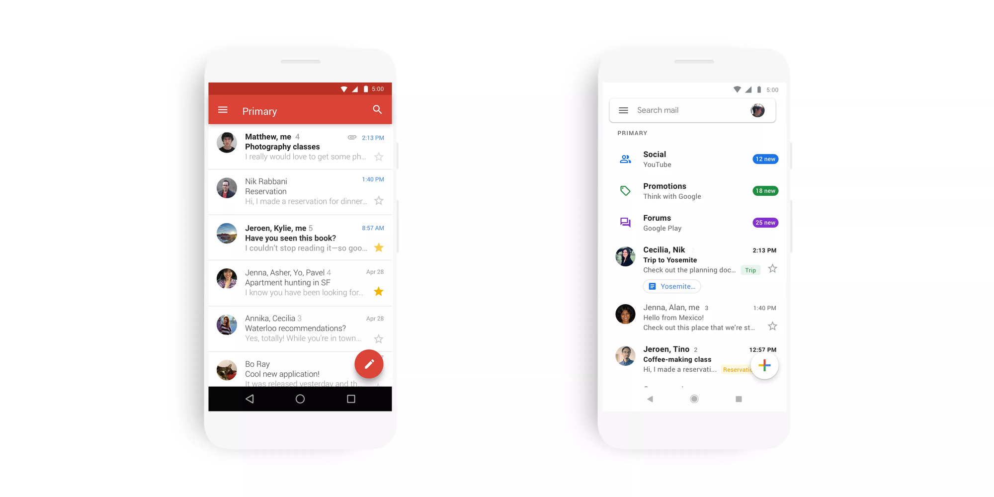 Gmail’s swanky new look now introduced in its app