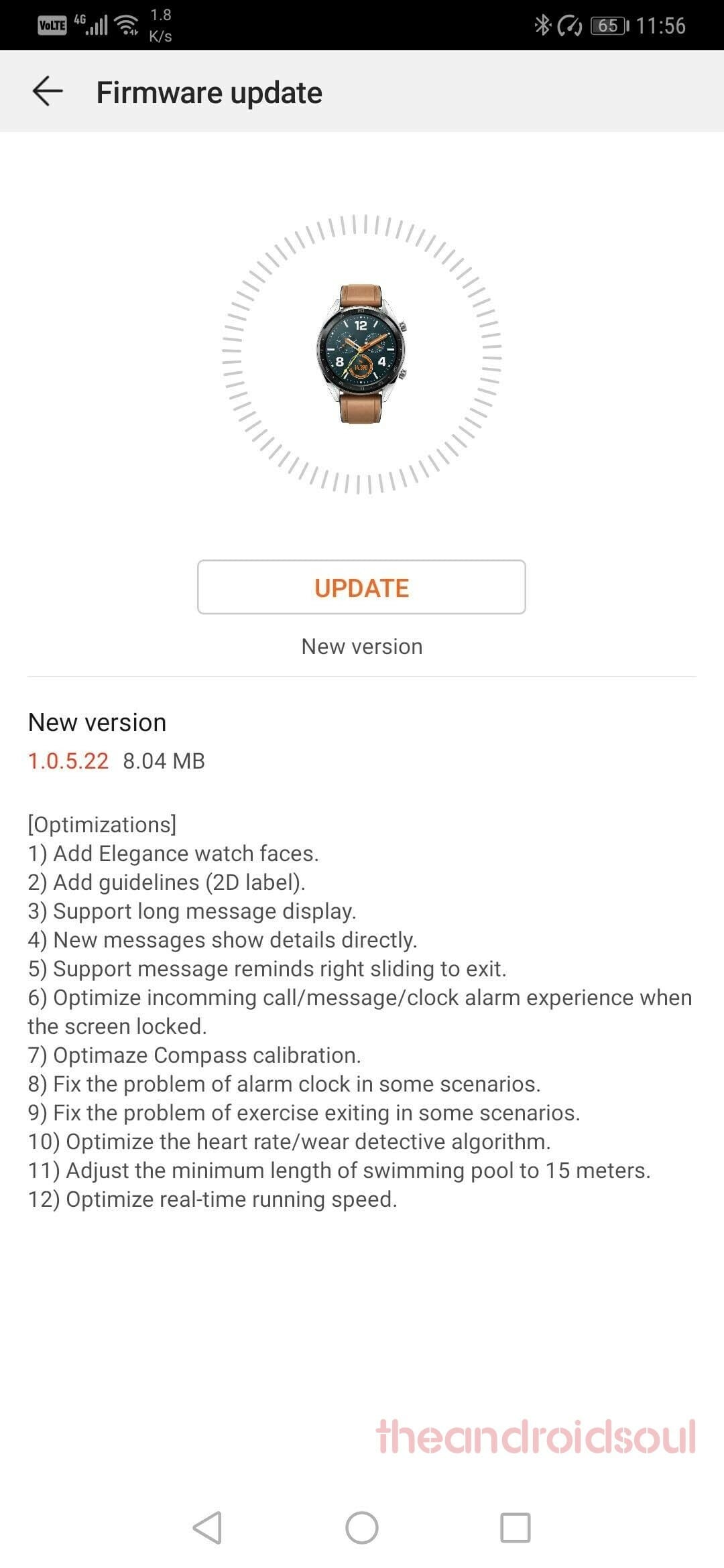 Huawei Watch GT update