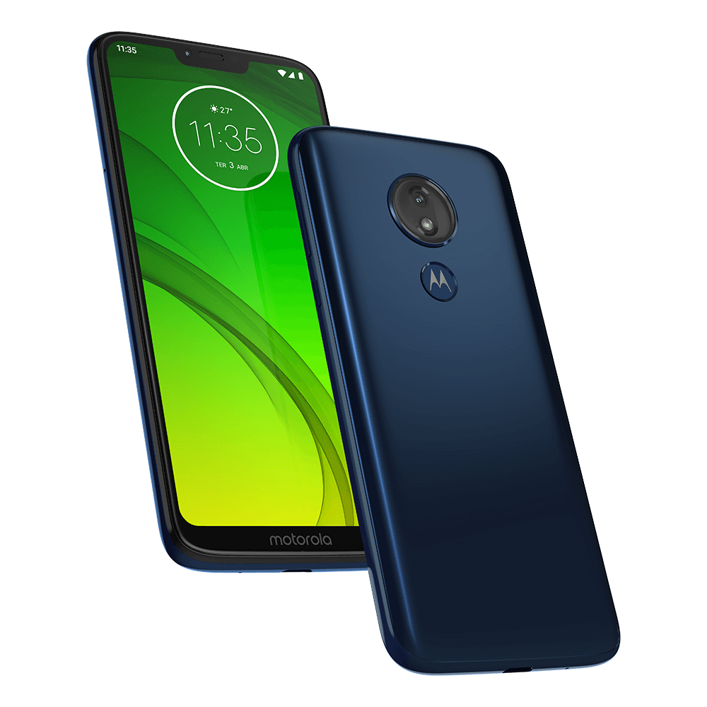 Moto G7 Power press renders - Blue and Purple