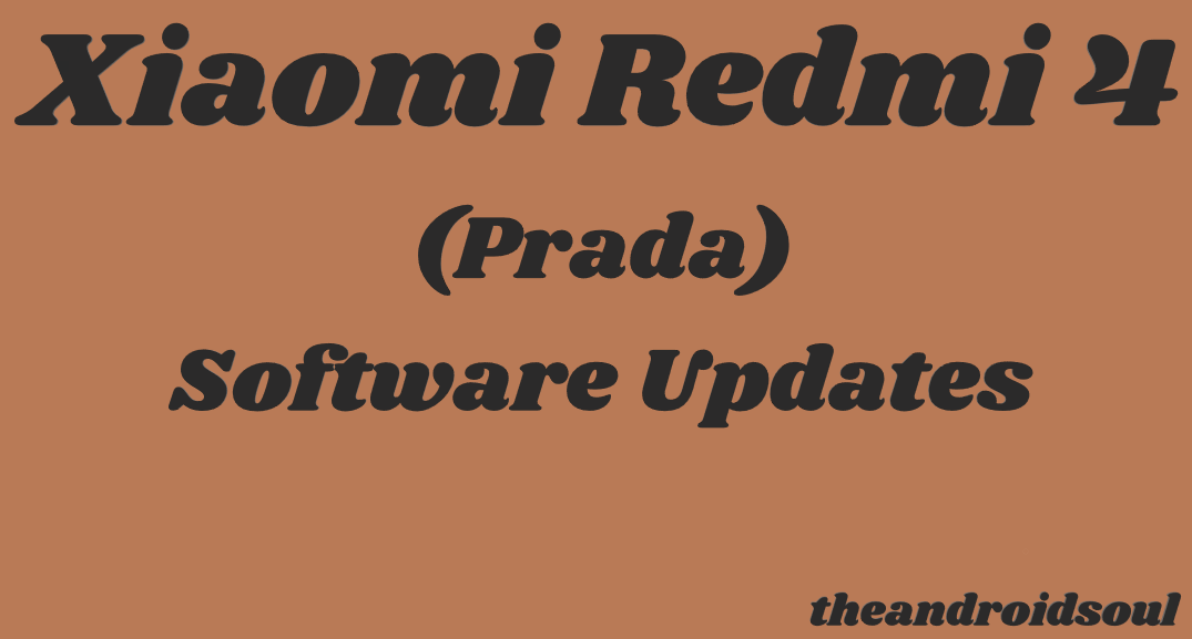 Xiaomi Redmi 4 (prada) update: MIUI 10.2.1 now rolling out