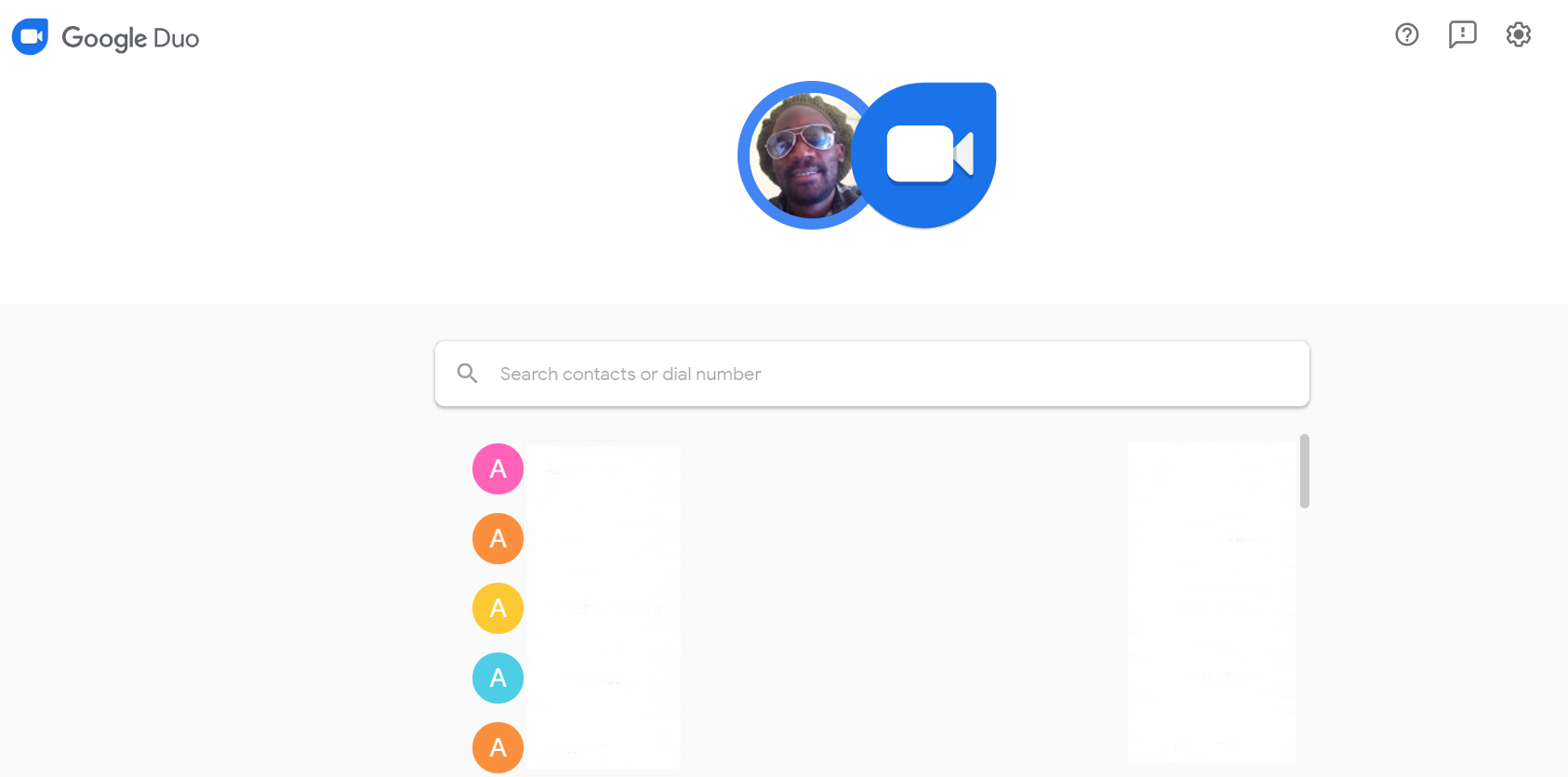 Google Duo for web