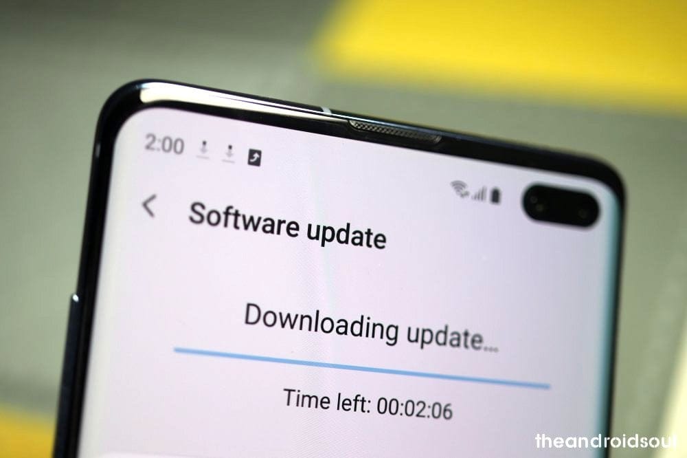 Galaxy S10 check for update