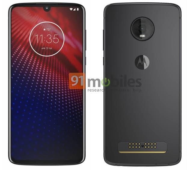 Moto Z4 press render