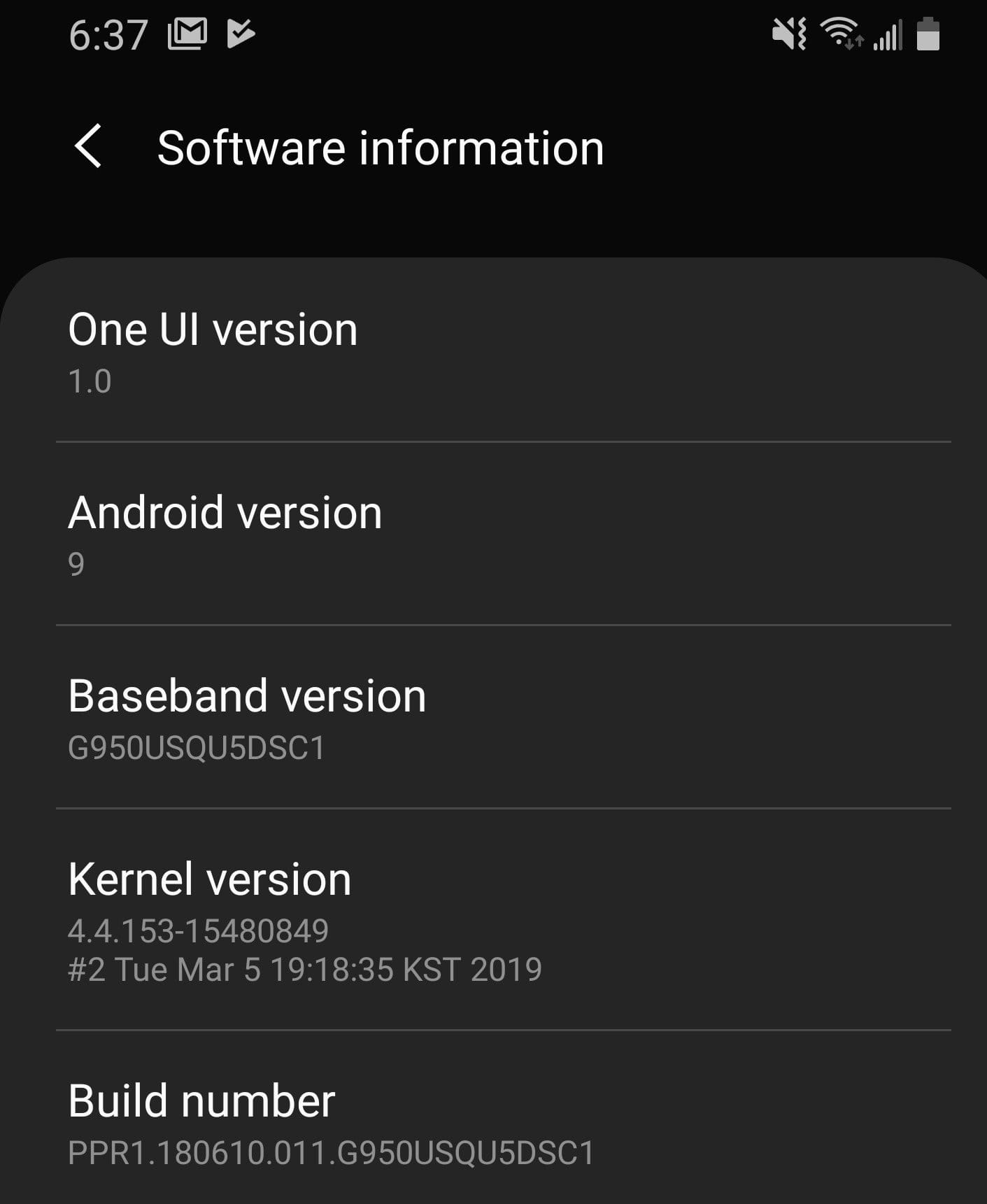 Samsung Galaxy S8 Pie update Straight Talk USA