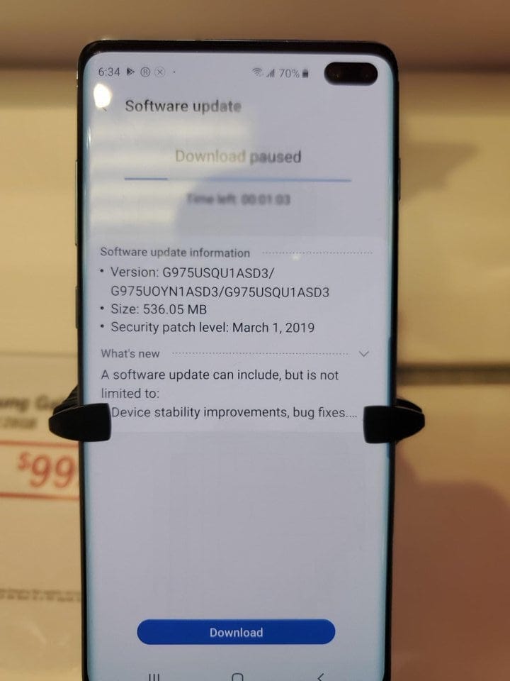 T-Mobile Galaxy S10 Plus receives new OTA update that improves fingerprint sensor and camera