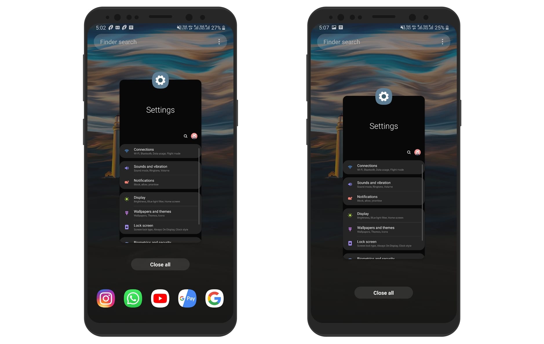 How to turn off Suggested Apps in quick launch bar on Recents screen on Samsung One UI Android 9 Pie update