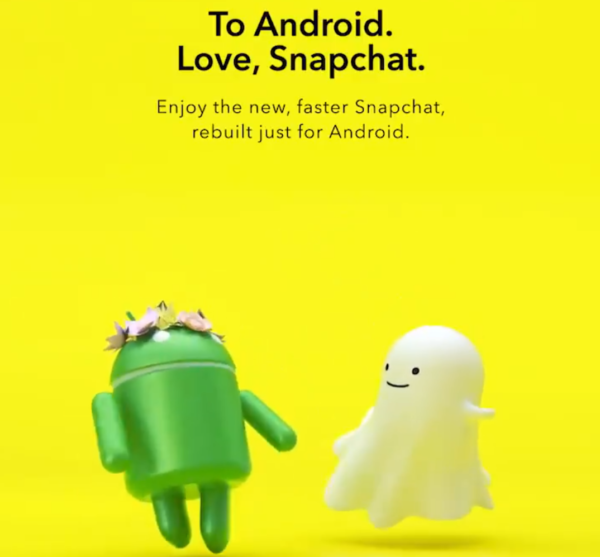 Revamped Snapchat for Android to get new features ahead of iOS