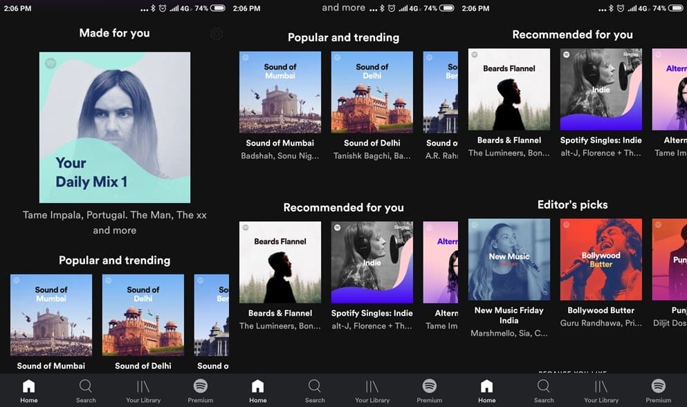 Spotify Home