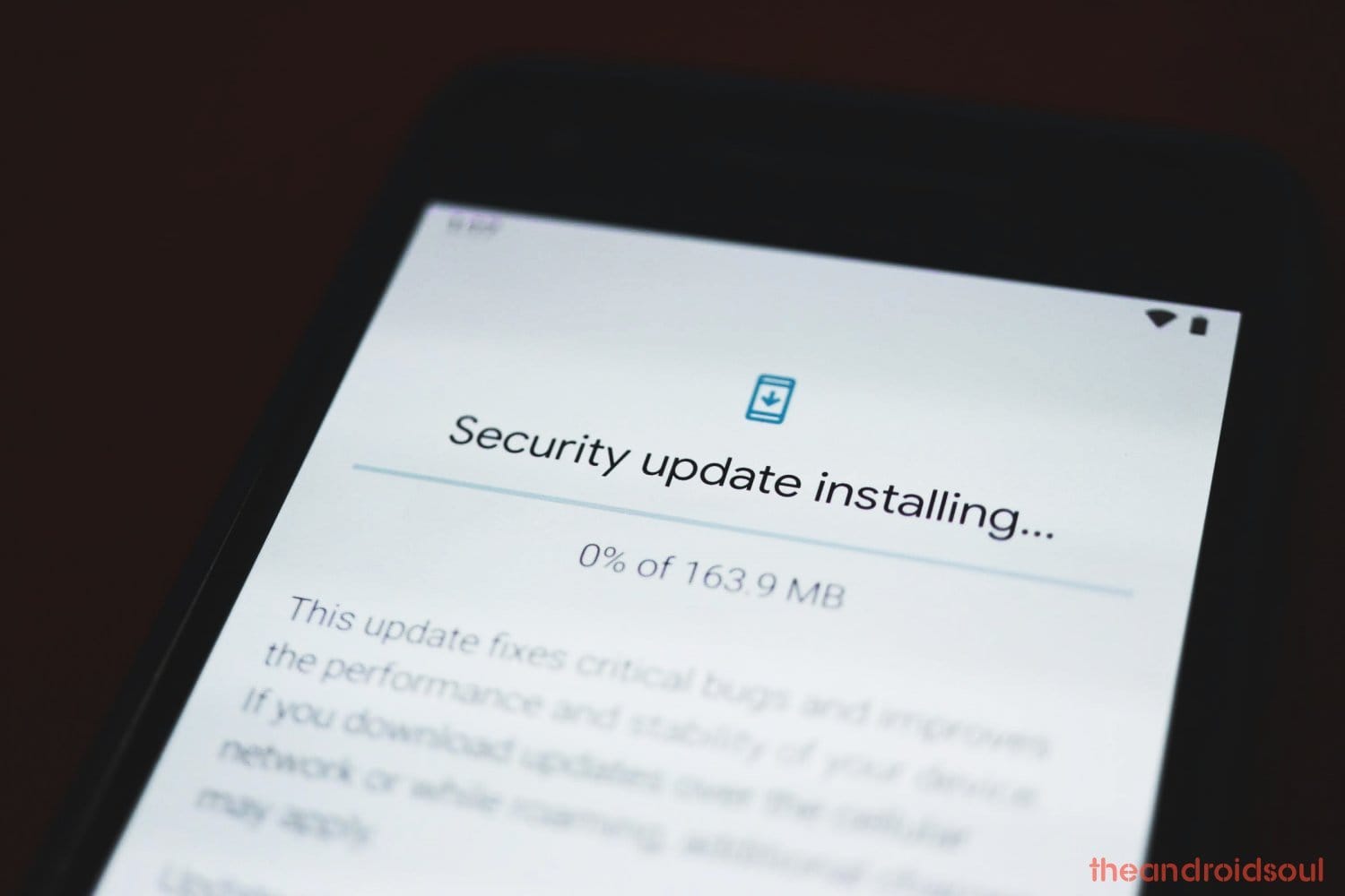 Installing system update on Pixel 3a