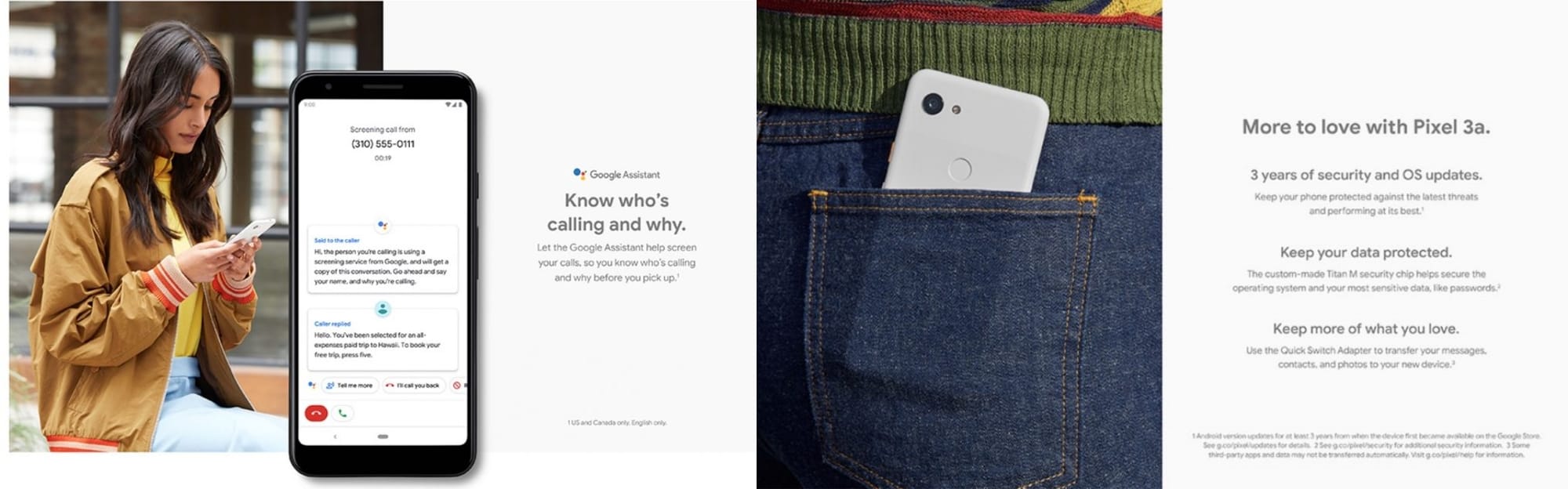 Leaked Google Pixel 3a promo images