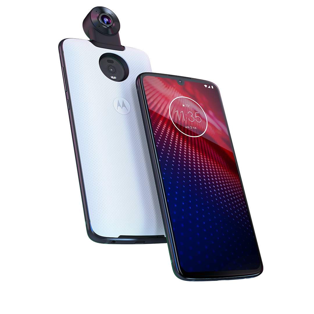 Moto Z4 with 360 Moto Mod