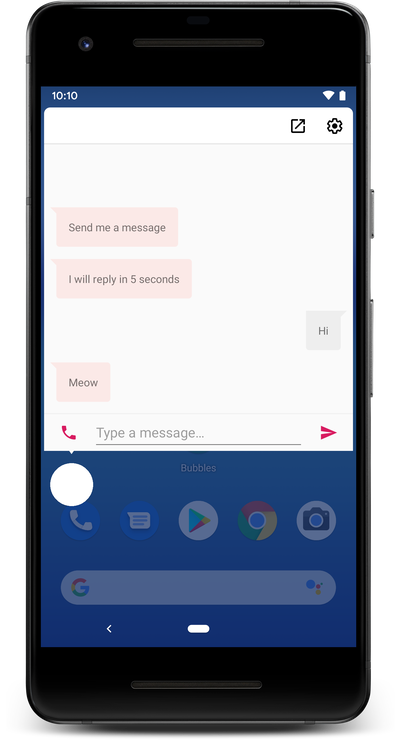 Android 10 bubbles