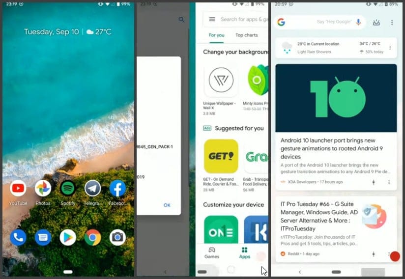 How to get Android 10 gestures on Android 9 Pie