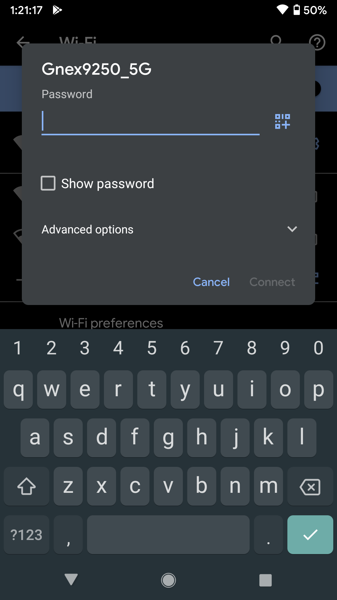 Join a given Wi-Fi using QR code on Android 10