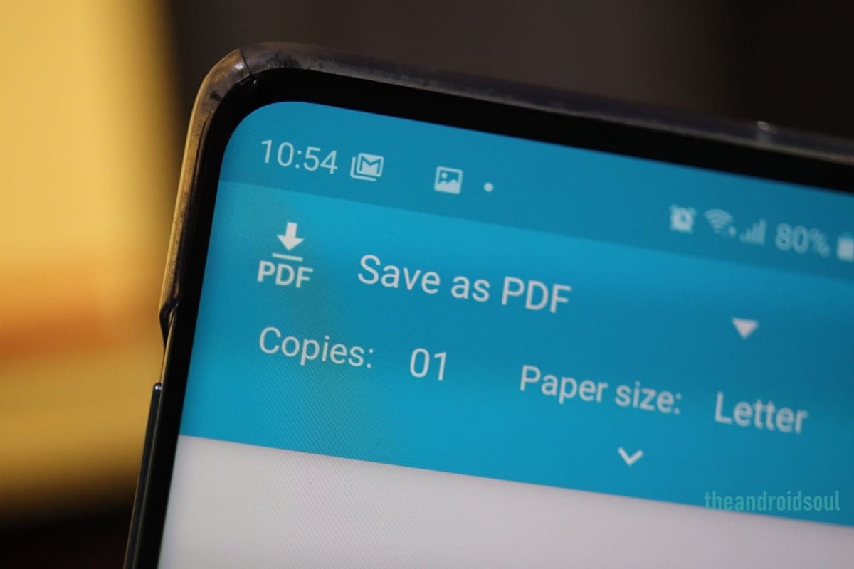 How to save a webpage as PDF on Android