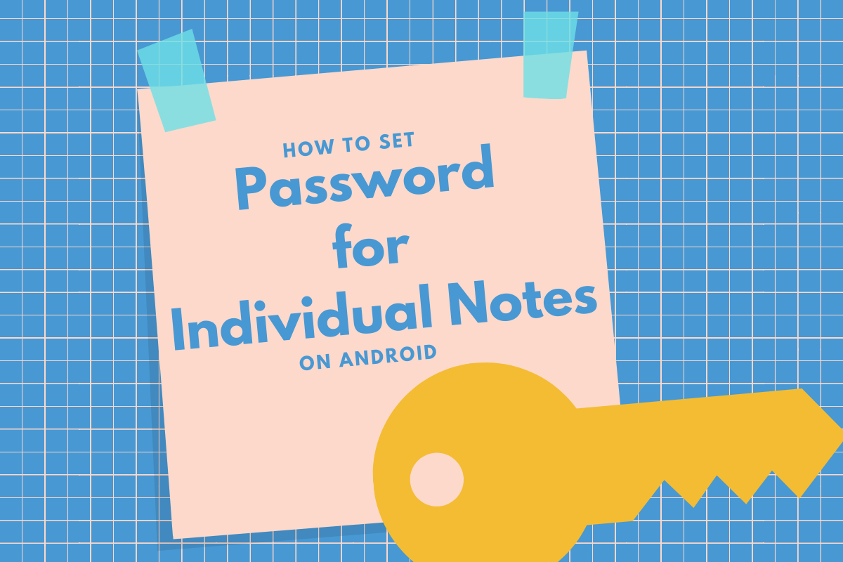 How to set password on individual notes on Android