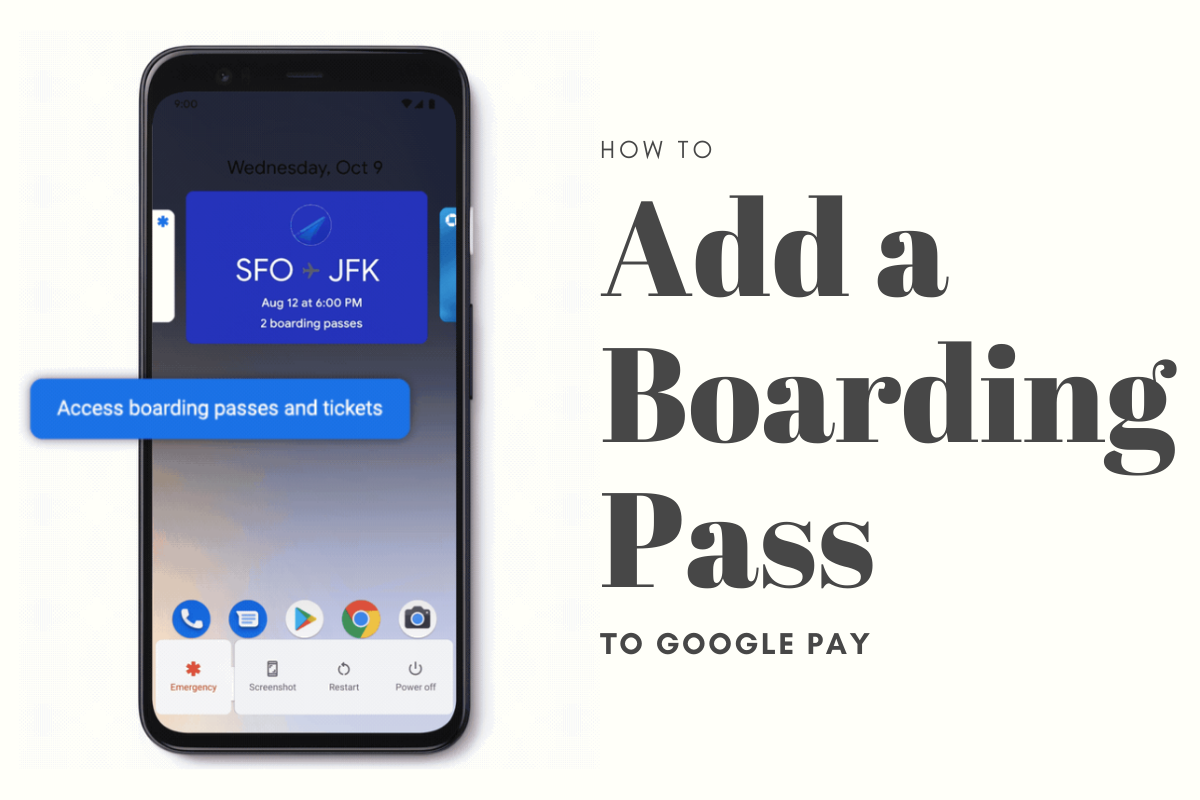 How to add a boarding pass to Google Pay